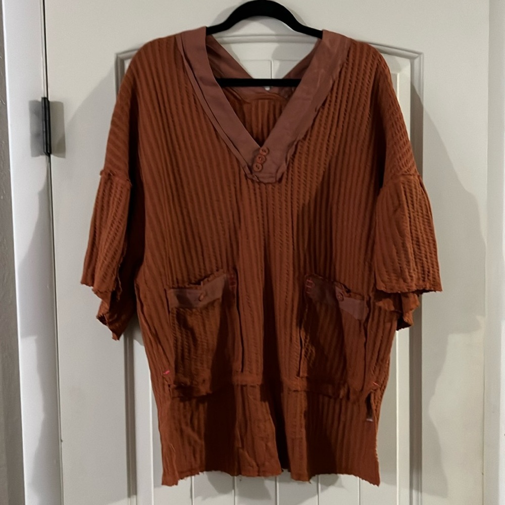 NWOT Free People Happy Mix Pullover